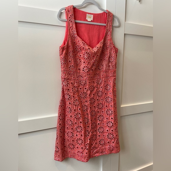 Maeve coral/silver summer dress - Picture 6 of 8